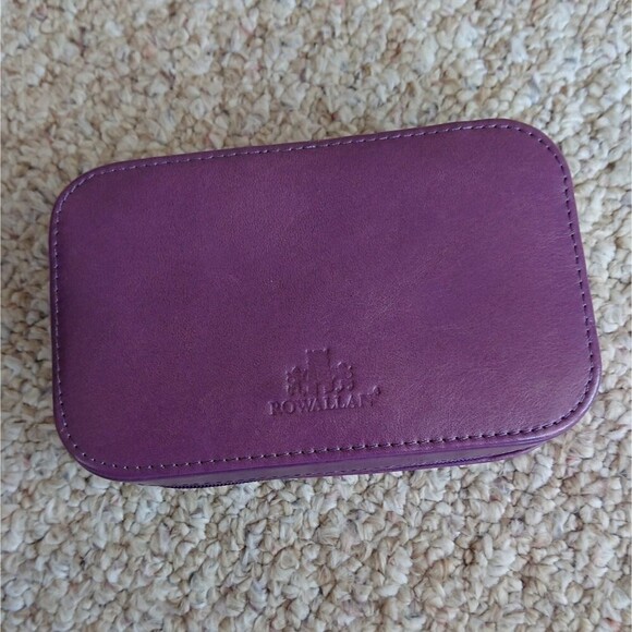 Rowallen Purple Leather jewelry box - Picture 2 of 12